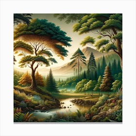 Forest Landscape Canvas Print