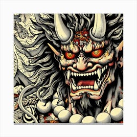 Oni S Wrath 6 Canvas Print