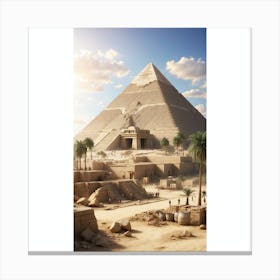 Pyramids Of Giza Canvas Print