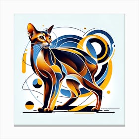 Abyssinian Cat 04 Canvas Print