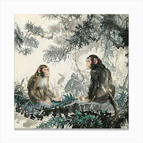 Monkeys Canvas Print