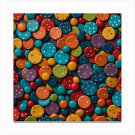 Colorful Dots Canvas Print