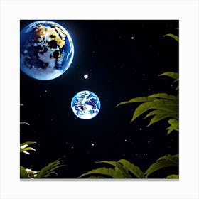 Two Earths Canvas Print