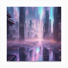 Futuristic Cityscape 1 Canvas Print