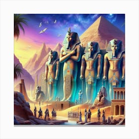 Egyptian Art Canvas Print