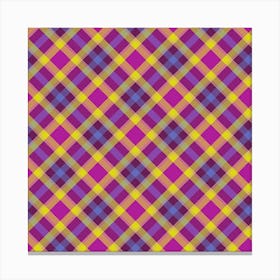 Plaid Fabric 181 Canvas Print