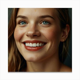 Default Smile Art Print 3 Canvas Print