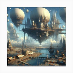 Futuristic City 23 Canvas Print