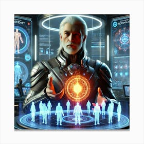 Ronan Ashheart Mentorship Wisdom Sci Fi Canvas Print