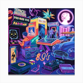 80's souvenir Canvas Print