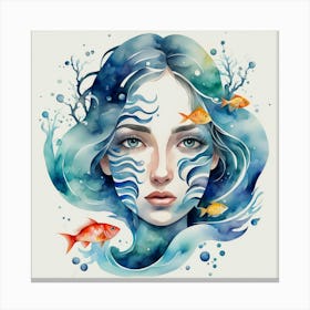 Mermaid 4 Canvas Print