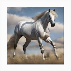 White Horse Canvas Print