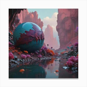 World In Bloom Canvas Print