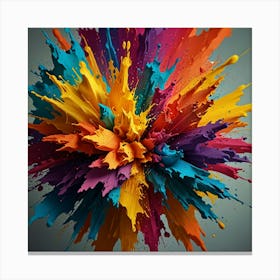 Colorful Paint Splash 1 Canvas Print