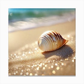 Shell On The Beach 4 Canvas Print
