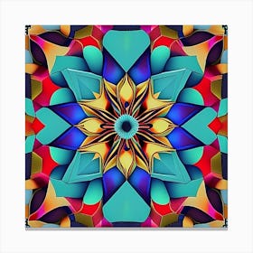 Psychedelic Mandala 9 Canvas Print