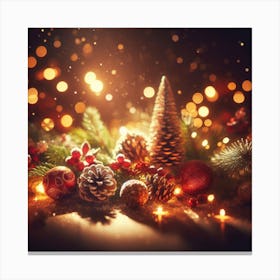 Christmas Background Canvas Print