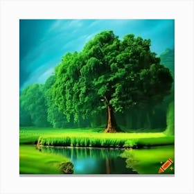 Tree In The Forest Canvas Print