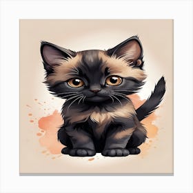 Cute Kitten Canvas Print