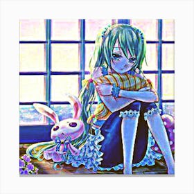 Rare anime art with design Canvas Print