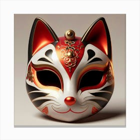 Chinese Cat Mask 1 Canvas Print