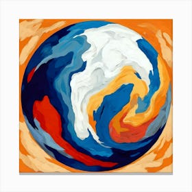 Earth Swirls Canvas Print