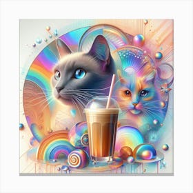 Creative Feline Cat Artwork 73 Canvas Print