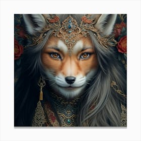 Transformation of the Fox Demon Canvas Print