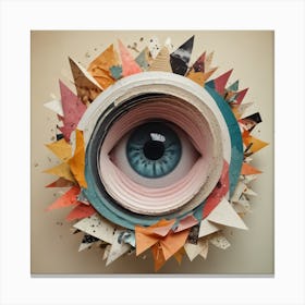 Eye Of Paper Canvas Print