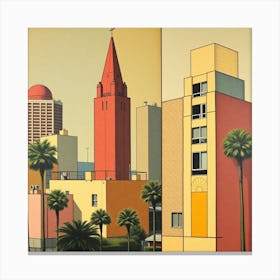 California Cityscape Canvas Print