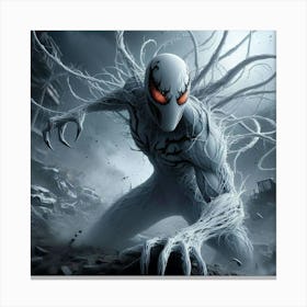 Anti-Venom pose 3 Canvas Print