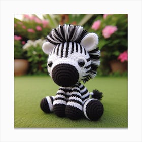 Amigurumi, zebra 2 Canvas Print