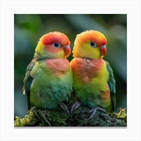 Lovebirds 16 Canvas Print