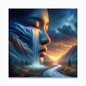 Waterfall Of Love Canvas Print