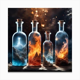 Bottles Canvas Print