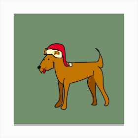 Christmas Dog Canvas Print