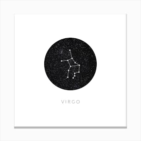 Virgo Constellation Square Canvas Print