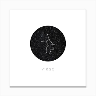 Virgo Constellation Square Canvas Print