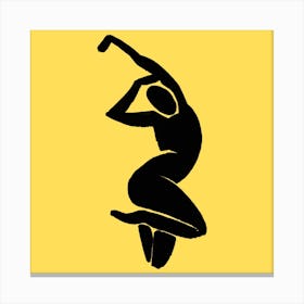 Dancer Silhouette Canvas Print