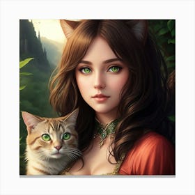Protector of the Cat Realm Canvas Print