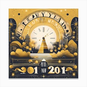 WORLD NEW YEAR'S Canvas Print