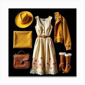 Yellow Outfit Canvas Print