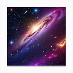 Galaxy In Space Canvas Print