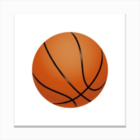 Basketball Ball Isolated On White Background Canvas Print