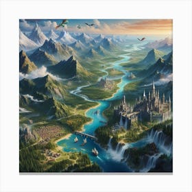 Fantasy Landscape 1 Canvas Print