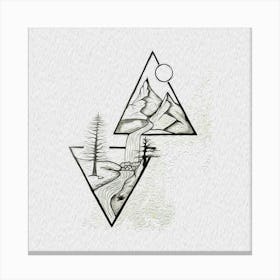 Triangles Canvas Print