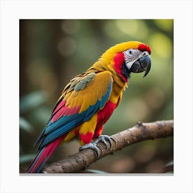 Multicoloured Parrot Canvas Print