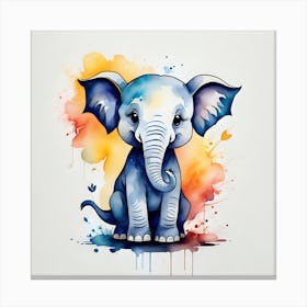 Cute Elephant Canvas Print