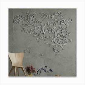 Abstract Floral Wall Art 6 Canvas Print