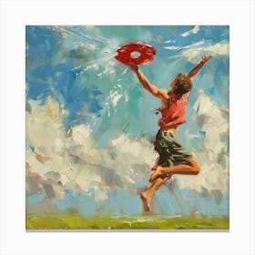 Frisbee Jumper Canvas Print